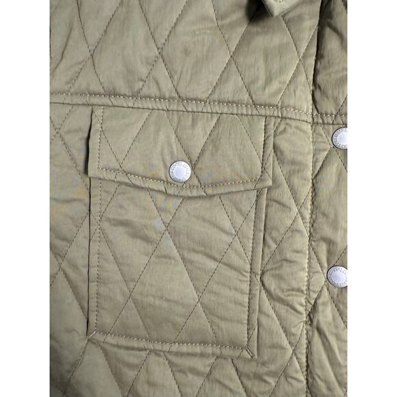 LEVIS Quilted Shacket Jacket Military Olive Womens Size MEDIUM - Picture 6 of 13